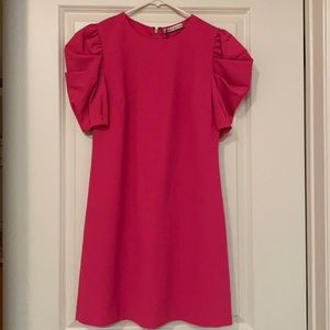 Alice + Olivia Hanita Puff-Sleeve Dress